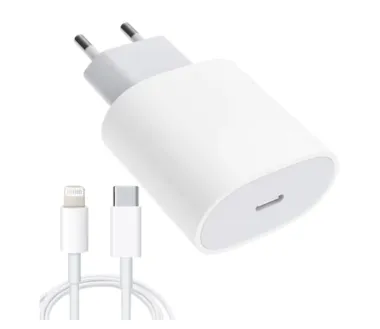 Incarcator compatibil cu Apple, Fast Charger USB-C 20W + Cablu USB-C Lightning A8358 N8-5